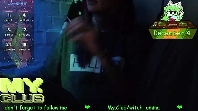 Witch Emma online show from December 4, 2025, 9:36 pm