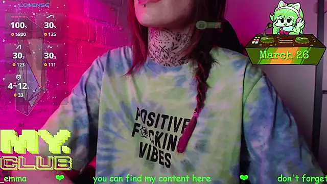 Witch Emma online show from March 26, 2026, 6:11 am