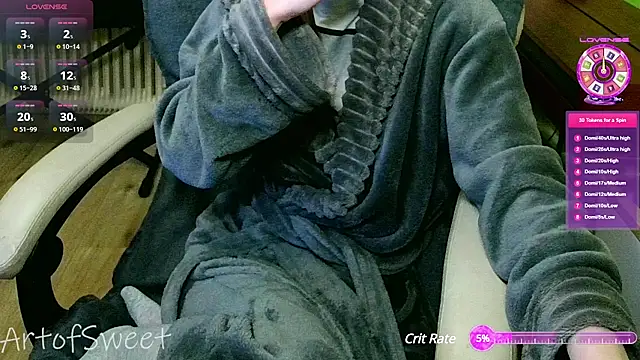 Snapshot of ArtofSweet chatting on December 19, 2024, 8:23 pm ArtofSweet online show from December 19, 2024, 8:23 pm