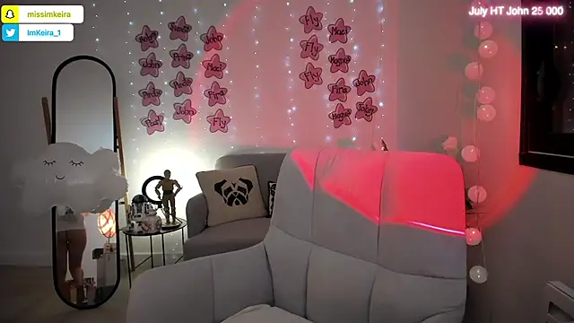 ImKeira online show from July 7, 2026, 8:45 pm